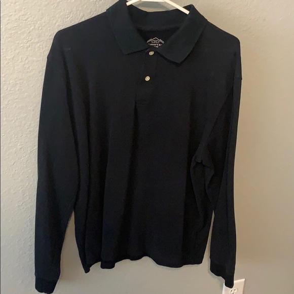 Long sleeve polo black - Picture 1 of 2